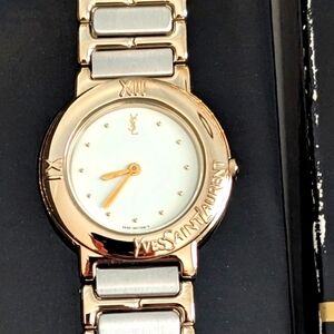 Yves Saint Laurent Gold and Silver‎ Watch